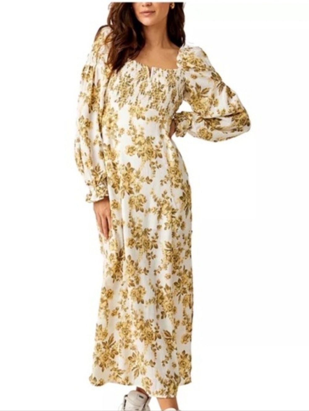 Free People Jaymes Floral Midi Dress